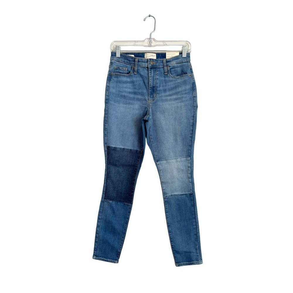 NEW Women's High-Rise Skinny Patched Jeans - Universal Thread Light Wash Size 4